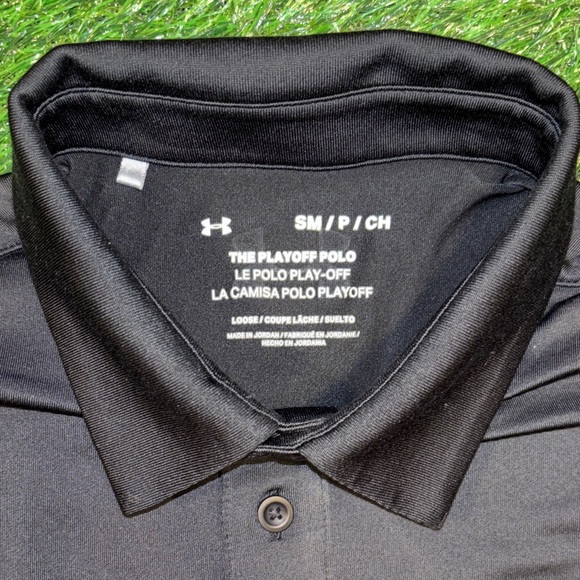 Under Armour Men's Black and Red Performance Polo - Picture 2 of 7